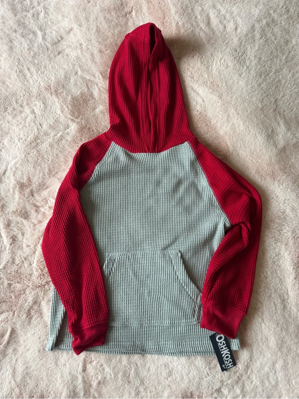 NWT OshKosh B'gosh Boys Waffle-knit Hoodie & Jogger Set Size 6
